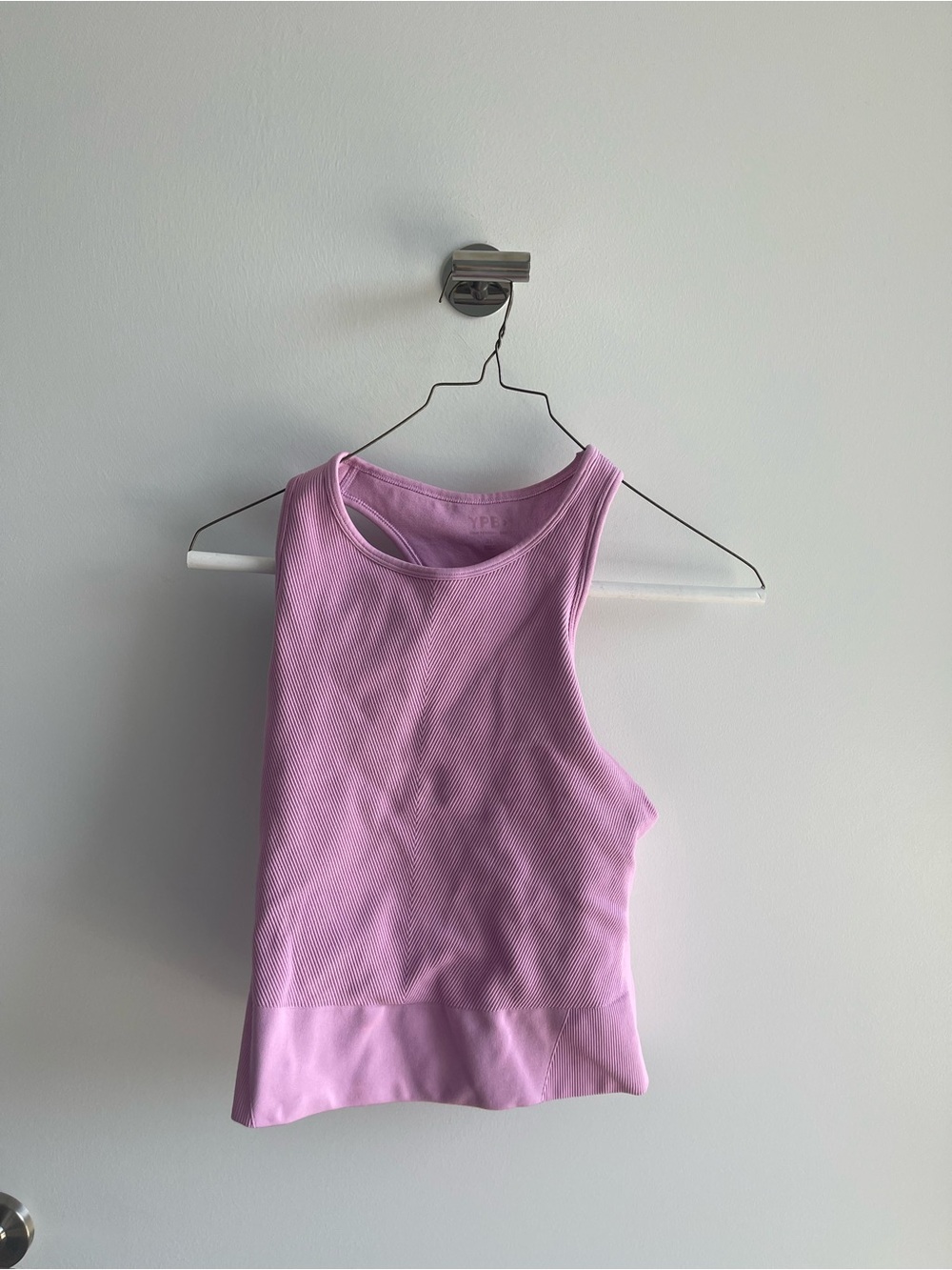 Abercombie YPB Pink Ribbed Tank Top Workout